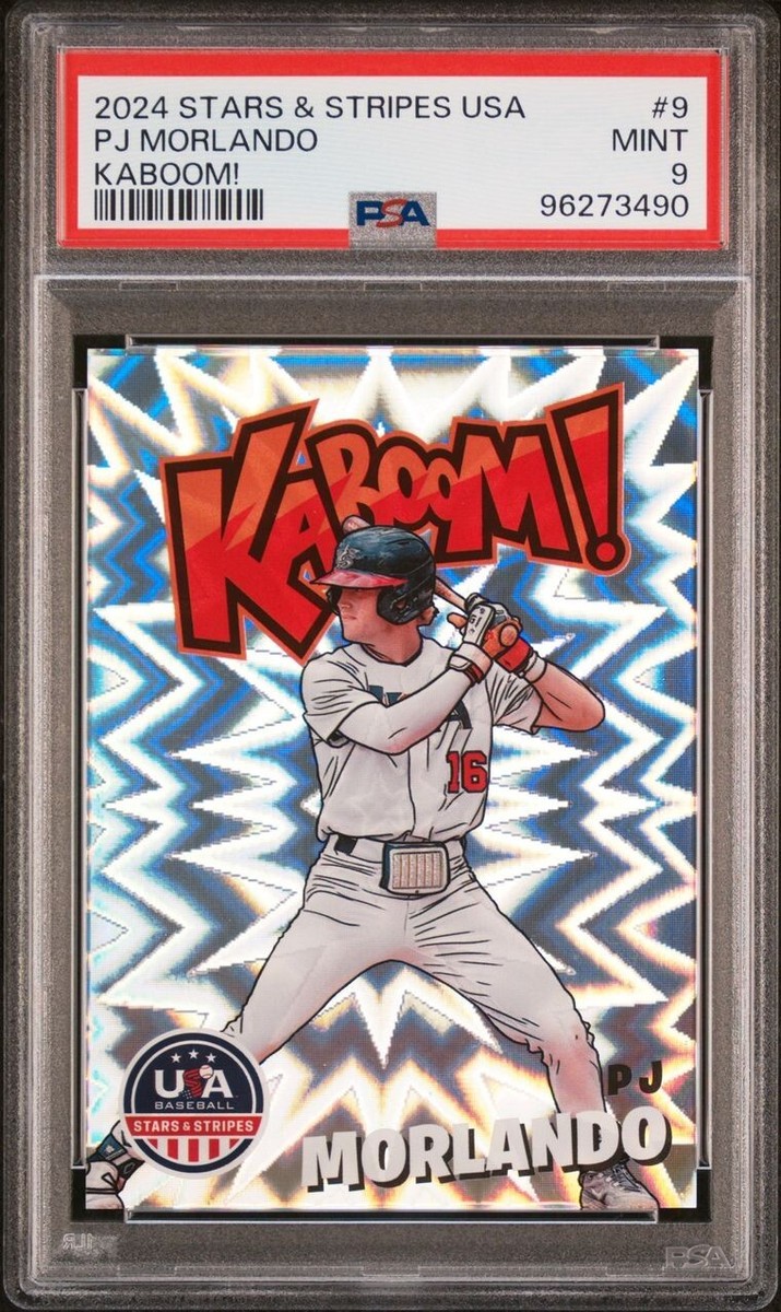 2024 Panini Stars & Stripes USA Baseball KABOOM! #9 - PSA Mint 9