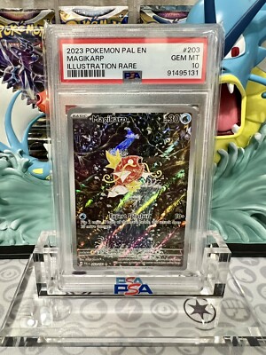 2023 Pokemon Paldea Evolved Magikarp Illustration Rare 203 x3 PSA 2023 Pokemon Paldea Evolved Magikarp Illustration Rare 203 x3 PSA