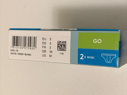 Sloggi Go Mini White Medium x2 men's under ware GB 34 - Picture 3 of 4