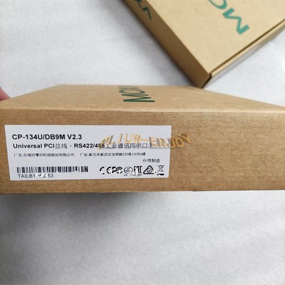 1 PCS NEW IN BOX MOXA CP-134U/DB9M 4-port RS-422/485 pci multi-serial port card 