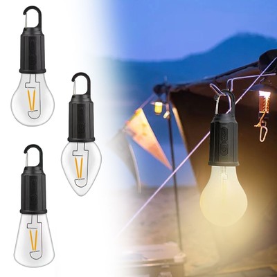 USB LED Camping Tent Light Bulb Fishing Lantern Outdoor Portable Hanging Lamp