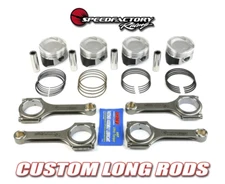 SpeedFactory No Notch H-Beam Long Rod and YCP Vitara Piston Combo D16 75mm Civic