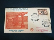 FRANCE PREMIER JOUR FDC YVERT 987 ARCADES DE LA PLACE DE STENAY 15F STENAY 1954