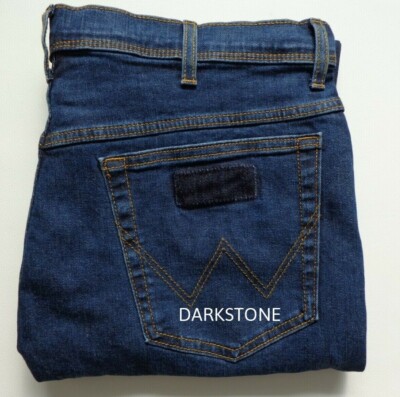 Mens Wrangler W121 Iconic Texas Stretch Straight Denim Jeans
