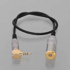Headphone 4.4mm Female 5Pole to 2.5mm TRRS Plug right angle Audio Balanced Cable