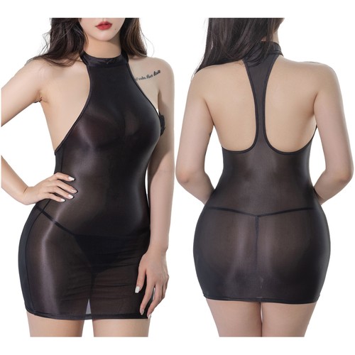 DE Damen Sexy Minikleid Kurz Eng Bodycon Kleider Nachtkleid Strandkleid Clubwear - Bild 41 von 79