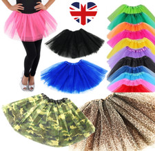 Fancy Dress TUTU Skirt Petticoat 1980s Costume Colour Options Ladies Skirt LOT
