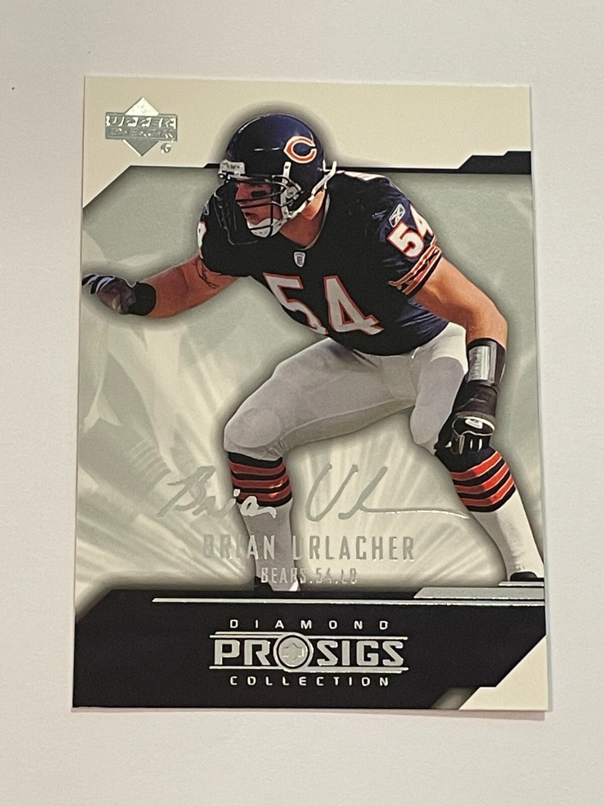 2004 UD Diamond Pro Sigs Collection Football - Brian Urlacher - Chicago Bears