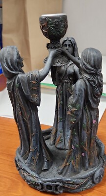 Pacific Giftware Triple Goddess Maiden Mother & Crone Backflow Cone Incense Burn