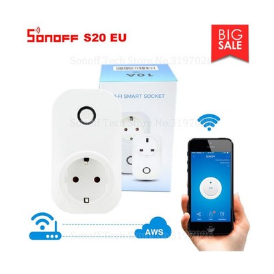 Sonoff S20 Eu Ausgang Smart Wifi Smart Domotik Timer Schalter Wifi App