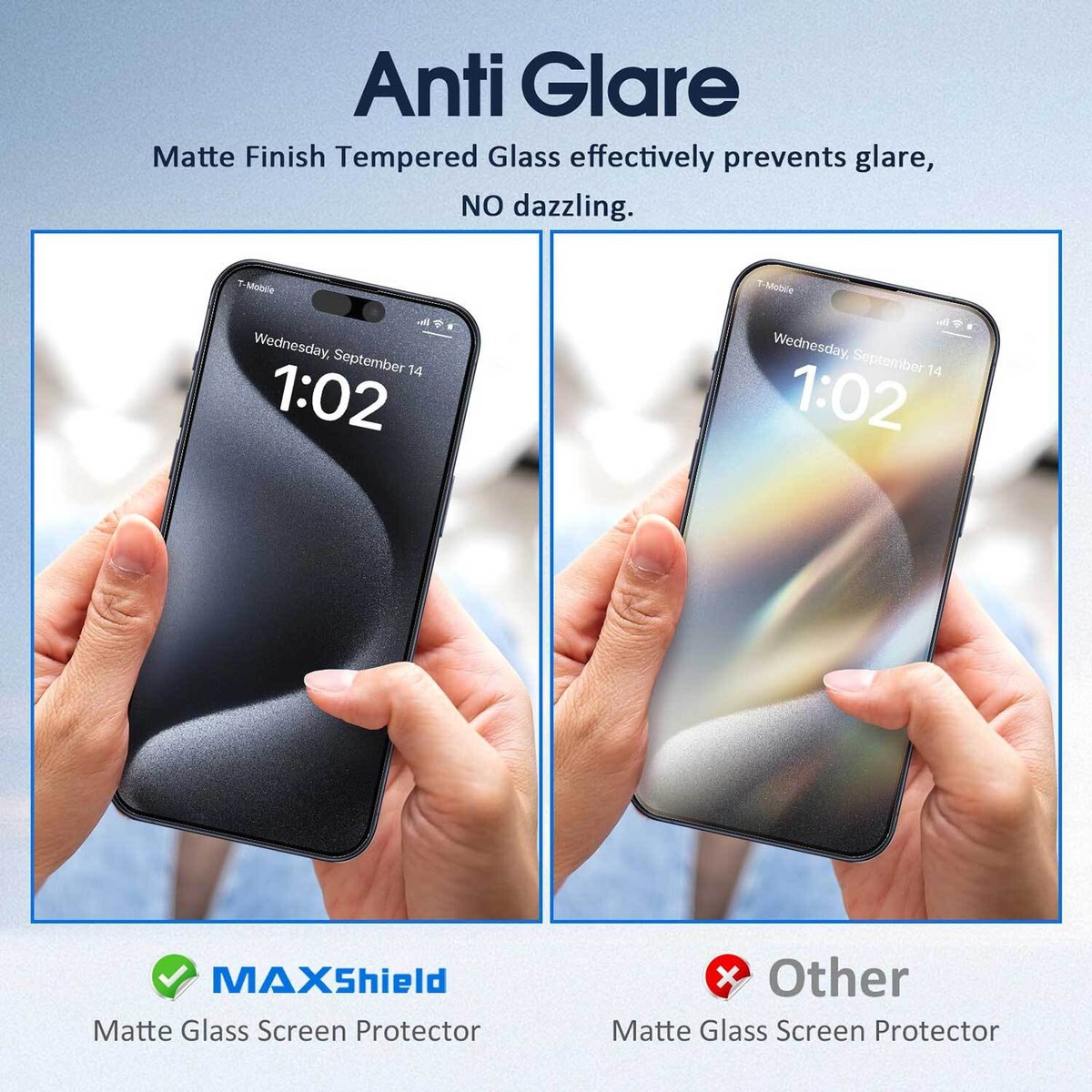 Matte Anti-Glare Tempered Glass Screen Protector For IPhone XS Max - Lifetime Warranty