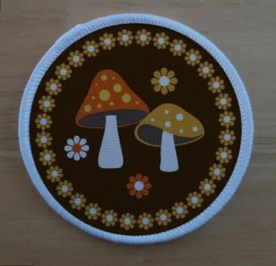Pilz und Blumen Pilze Aufnäher Aufnäher Abzeichen