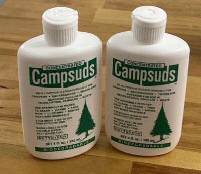 2 Pack Sierra Dawn Campsuds Camping/Camp Soap 4oz Concentrated Biodegradable