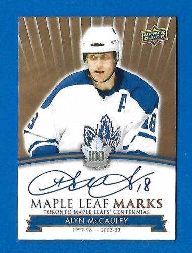2017-18 TORONTO MAPLE LEAFS CENTENNIAL LEAF MARKS AUTOGRAPH & AKA CARD SEE LIST - Picture 4 of 91