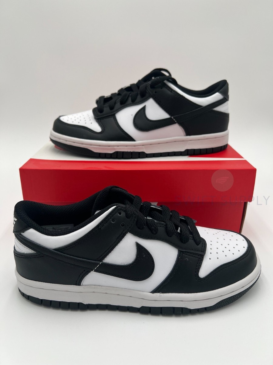 Size 5 - Nike Dunk Low Black White for sale online | eBay