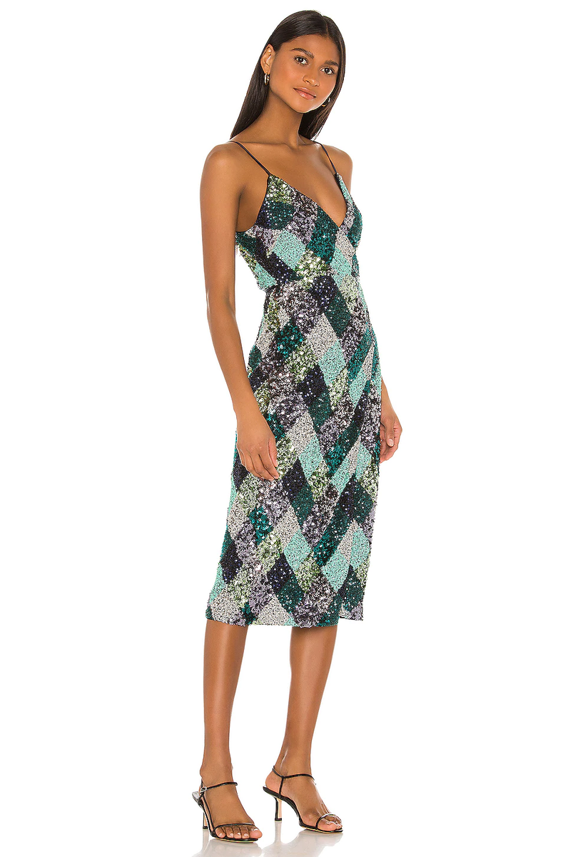 song of style green dress Song of Style Emma Dress Pistachio Green Satin Neck Tie Party S NWT $210