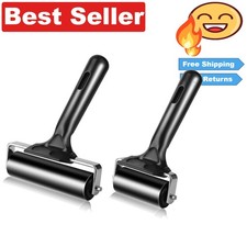 2Pcs Rubber Brayer Rollers - 4 inch  2.2 inch for Precision Printmaking