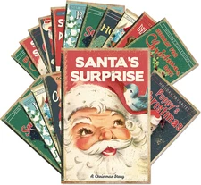 Anydesign 40 Pack Retro Christmas Greeting Cards Vintage Xmas Cards with Envelop