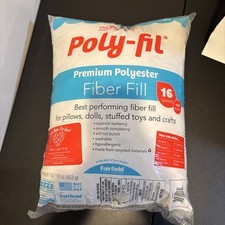 Original Poly-Fil, Premium Polyester Fiber Fill, Soft Pillow Stuff 16oz