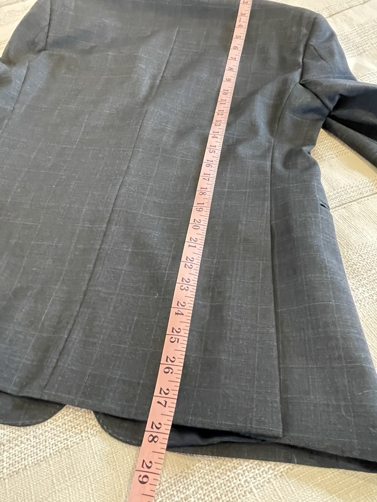 Tommy Hilfiger 2 Piece Suit Men’s 38S Pants 32x28 Charcoal Wool Blend thumbnail 11