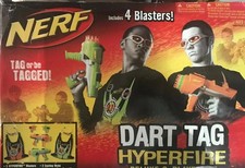 NERF Dart Tag HYPERFIRE 2-Player Set PUMP ACTION BLASTER Fury Fire RARE