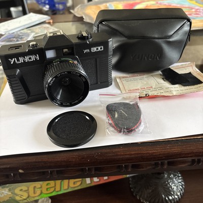 Vintage Yunon YN 600 50mm Film Camera Point And Shoot With Strap and Case