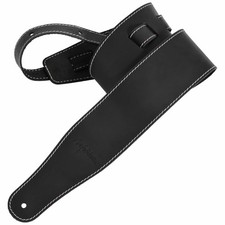 Guitar Strap, 3-inch Wide Full Grain Leather, Extra Wide Lightweight and Soft