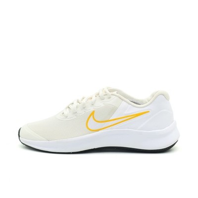 Nike Damen Star Runner 3 Schuh Weiß Gelb Mesh Atmungsaktiv Laufschuh EU 40
