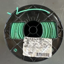 SOUTHWIRE 22968201 Building Wire 12AWG THHN Straight Green 500ft 2W406