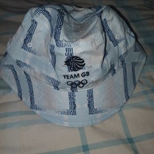 Image of ADIDAS TEAM GB BUCKET HAT LIGHT BLUE & WHITE BNWT FREE UK P&P