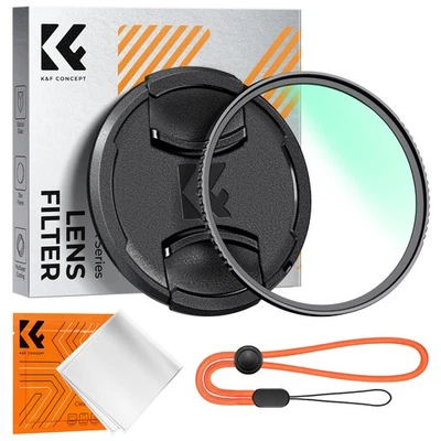 K&F Concept MC UV Lens Protection Filter with Lens Cap Cleaning Cloth 37-95mm - Image 1 of 4