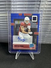2022 Panini Clearly Donruss - Rated Rookie Trey McBride #87 Blue /99 (RC)