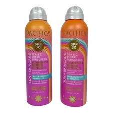 2 PACIFICA Sun + Skincare Mineral Combo SPF 30 Sea & C Sheer Suncreen 6 oz 3.33 per gallon