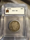 1905 S Barber Silver  Half Dollar ICG G4 ICG