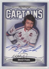 2006-07 Upper Deck Parkhurst A Salute to Captains Brad Park #195 Auto HOF 1t8