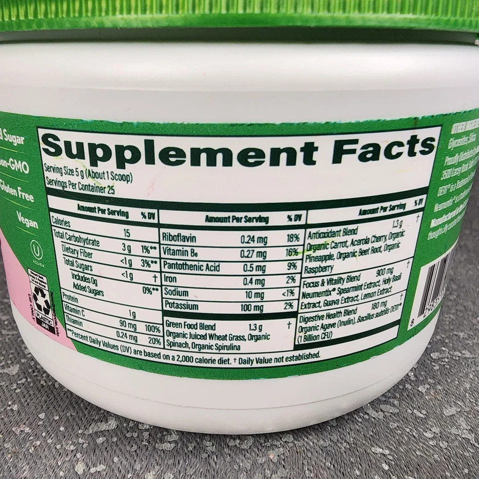 Суперпродуктовый порошок Amazing Grass Sweet Greens летняя ягода 25 порций срок годности 1/2027 - Изображение 2 из 4