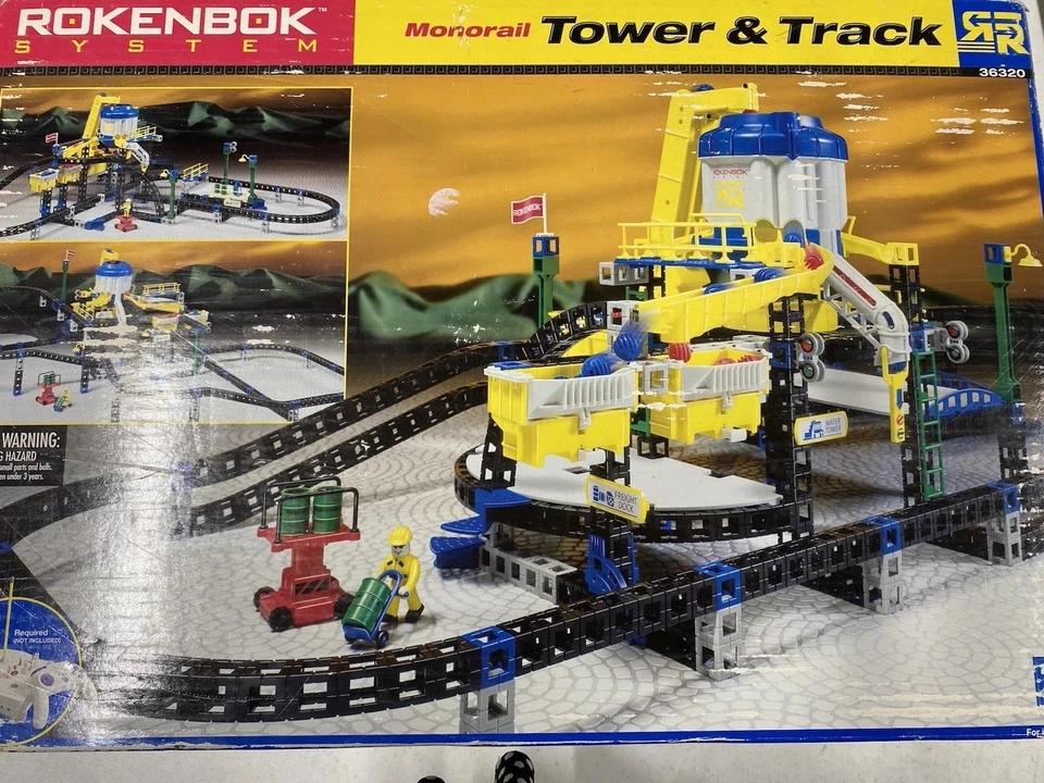 Rokenbok Monorail Tower & Track Set 36320 – 2000 System – Rare Vintage Plus More - Image 3 of 4