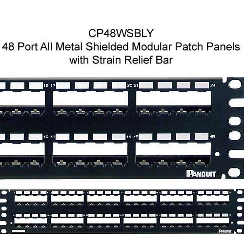 Модульная коммутационная панель Panduit Mini-Com CPP48HDVNSWBL на 48 портов