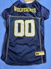 REDUCED  Michigan Wolverines Pet Dog Jersey Size Large PETS FIRST EXCELLENT