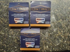 King C Gillette Razor Blades Refill designed to shave Neck Cheek 4packs 12 Total