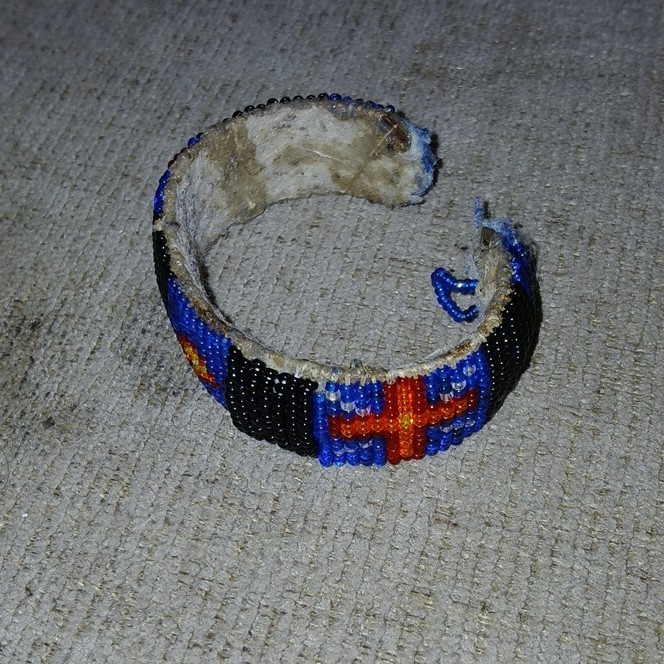 Handmade Beaded Cuff Bracelet Native American Sty… - image 4