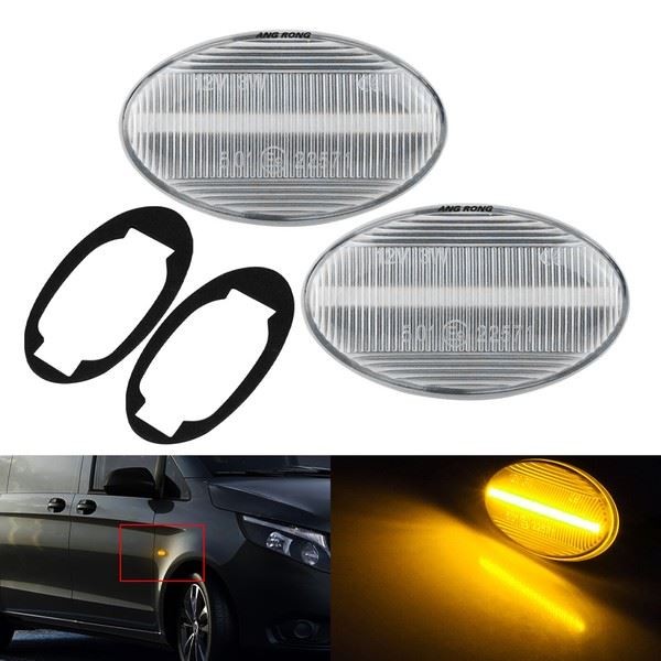 2X LED Seitenblinker Wiederholer Licht FüR Mercedes W447 W639 W168 Citan 415-image