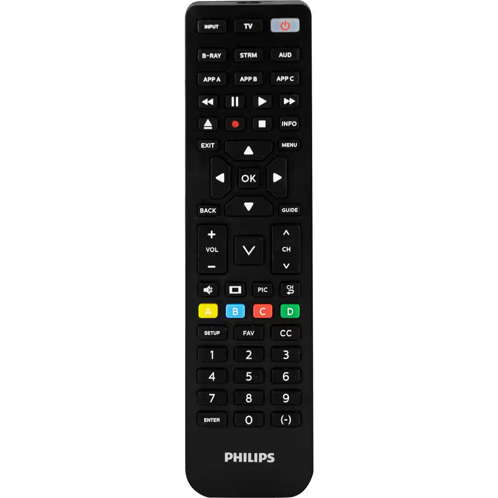 Philips 4-Device Vizio Replacement Universal TV Remote Control in Black NEW