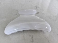 Basic all white hair claw clip