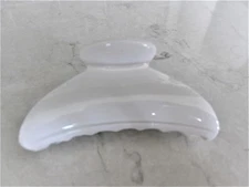 Basic all white hair claw clip