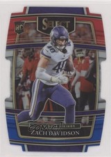 2021 Panini Select Concourse Red & Blue Prizm Die-Cut Zach Davidson #95 2l4