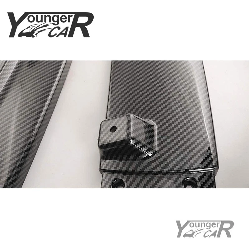 For 2013-2016 Ford Fusion Mondeo Front Bumper Lip Spoiler ABS Carbon Fiber Style Foto 4 de 4