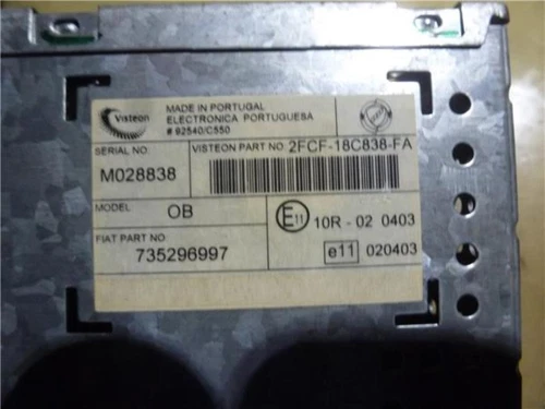 735296997 Sistema Audio/Radio Cd para FIAT STILO (192) * 2003 51605 - Imagen 3 de 4