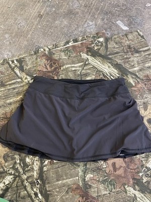 Lululemon Pace Setter Skirt Skort Black Tennis Size 8 Regular H67