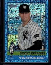 Scott Effross 2025 Topps Heritage Chrome Light Blue Sparkle Refractor #636